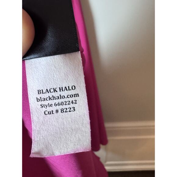 BLACK HALO Womens Hot Pink Lined Sleeveless Midi Formal Fit + Flare Sz 10 NWT - Picture 6 of 16